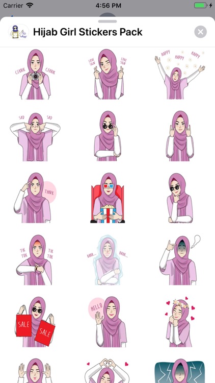 Hijab Girl Stickers Pack screenshot-3