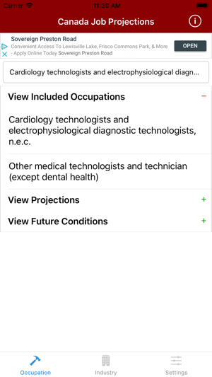 Canada Job Projections