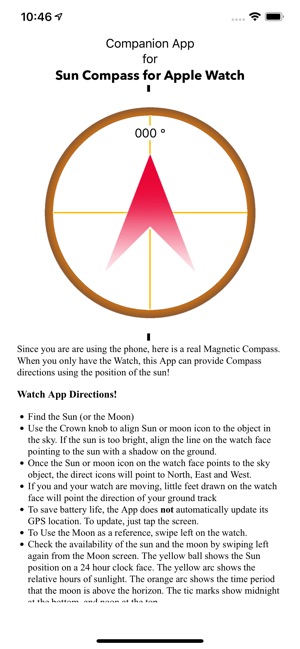 Sun Compass for Watch