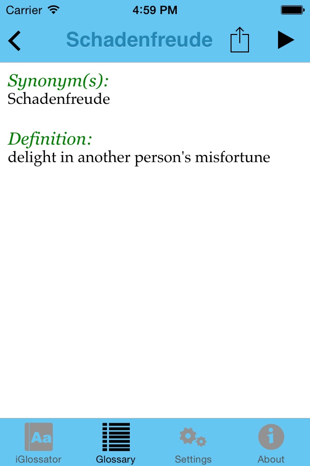 Dictionary - iGlossator screenshot 2