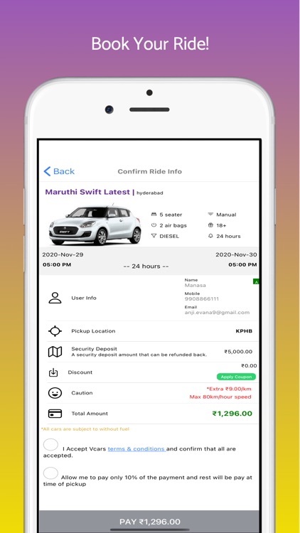 VCars - self drive car rental screenshot-3