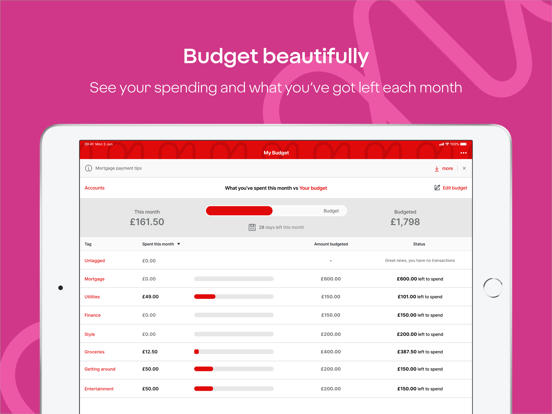 Virgin Money Mobile Banking - Screenshot 1