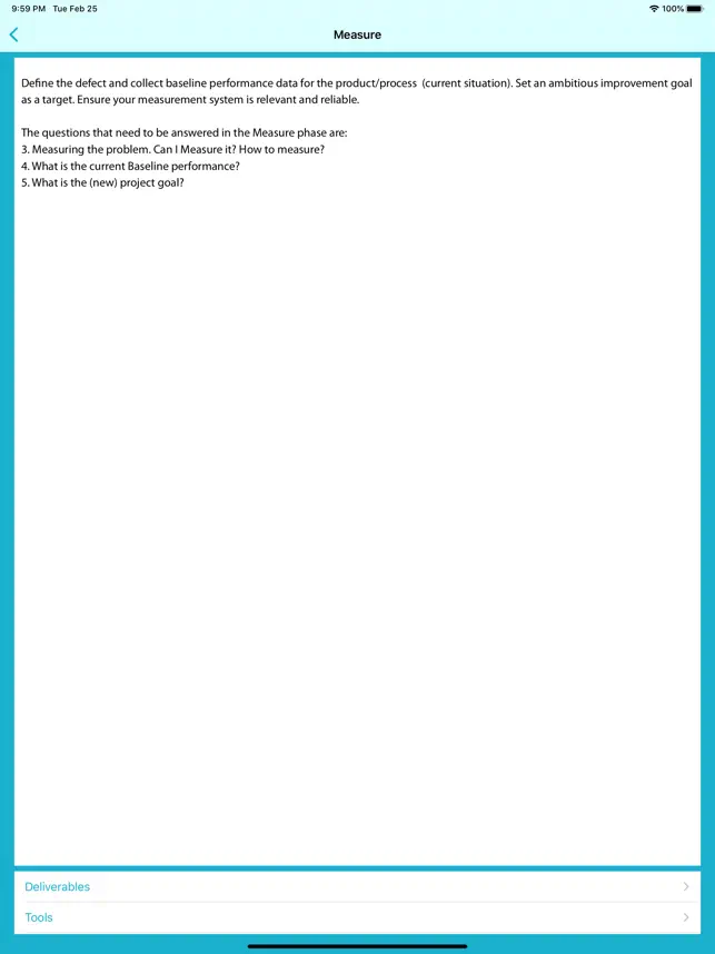 Captura de Pantalla 2 Lean Six Sigma Companion iphone
