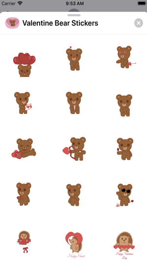 Valentine BearHug Stickers(圖2)-速報App