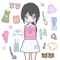 Vlinder girl is a dress up game, dreamy, gorgeous and cute, full of girlish hearts