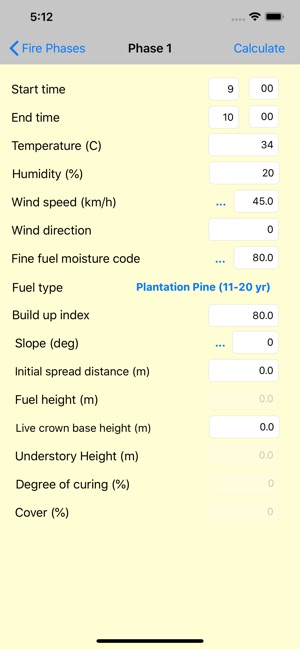 Fire Behaviour Calculator(圖1)-速報App