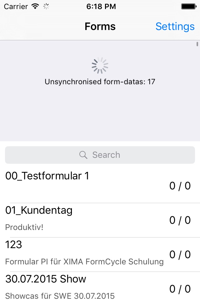FORMCYCLE Offline App screenshot 3