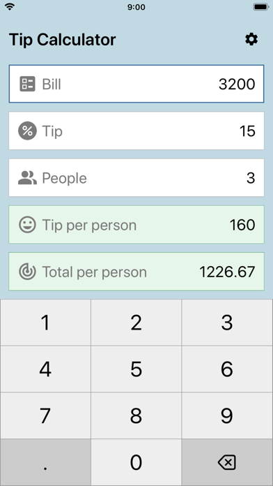 Tip Calculator - tips % screenshot 2