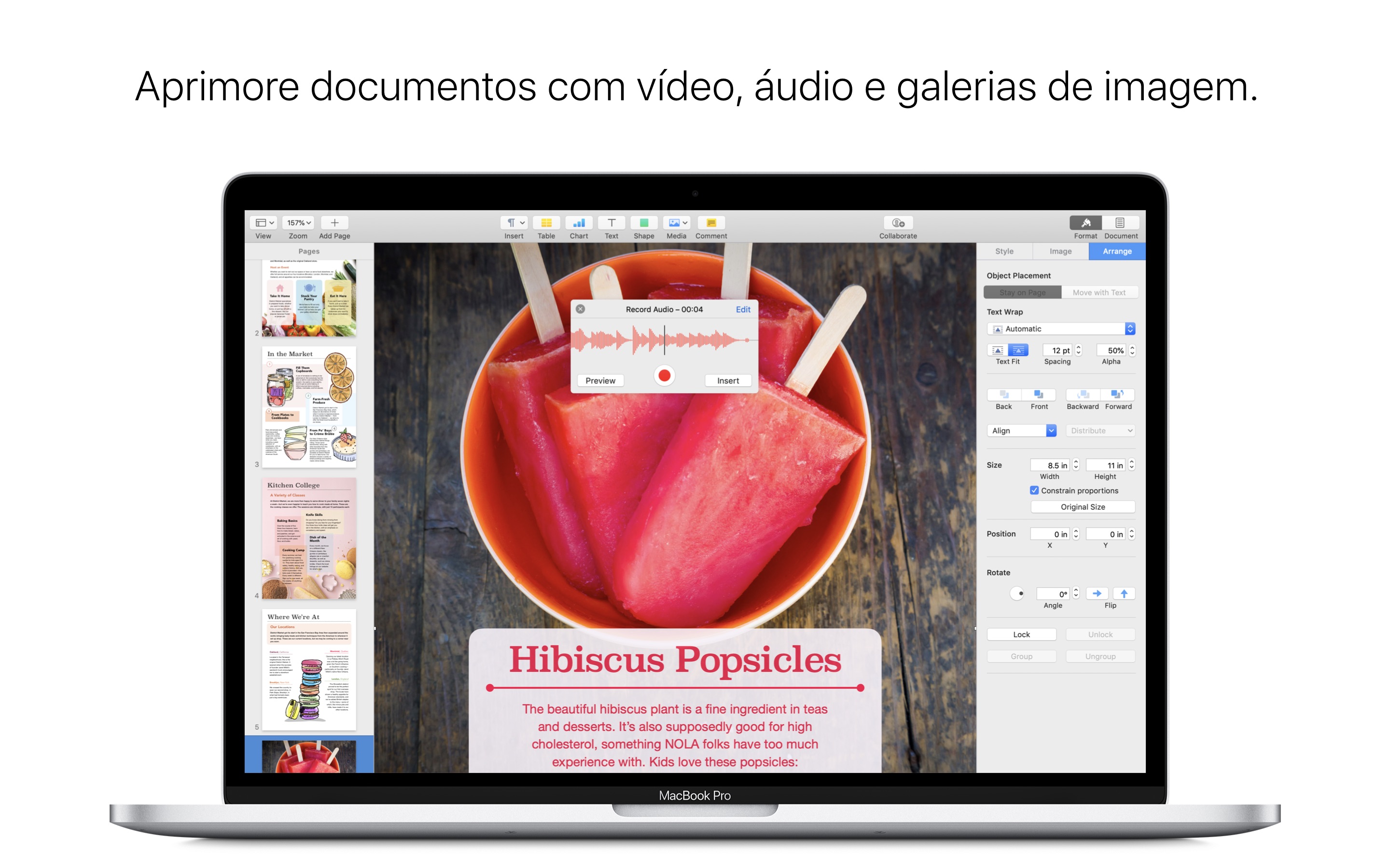 Screenshot do app Pages