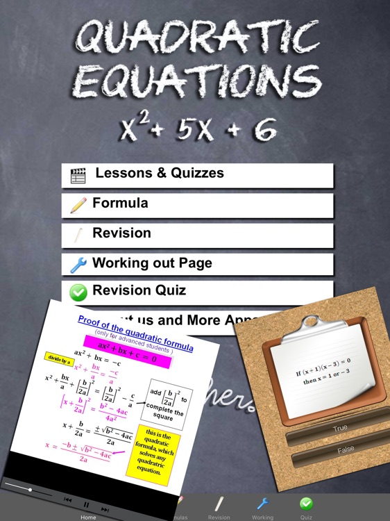 Quadratic Equations Maths