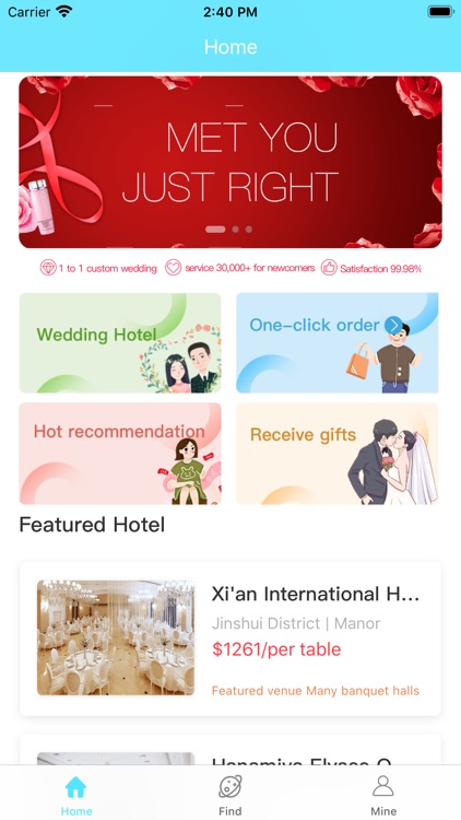 Wedding Hotel Reservation