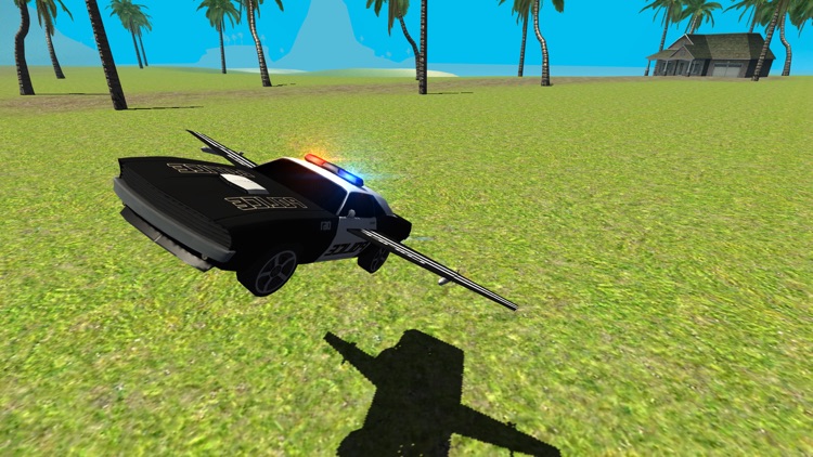 Flying Police Car Driving Sim screenshot-2