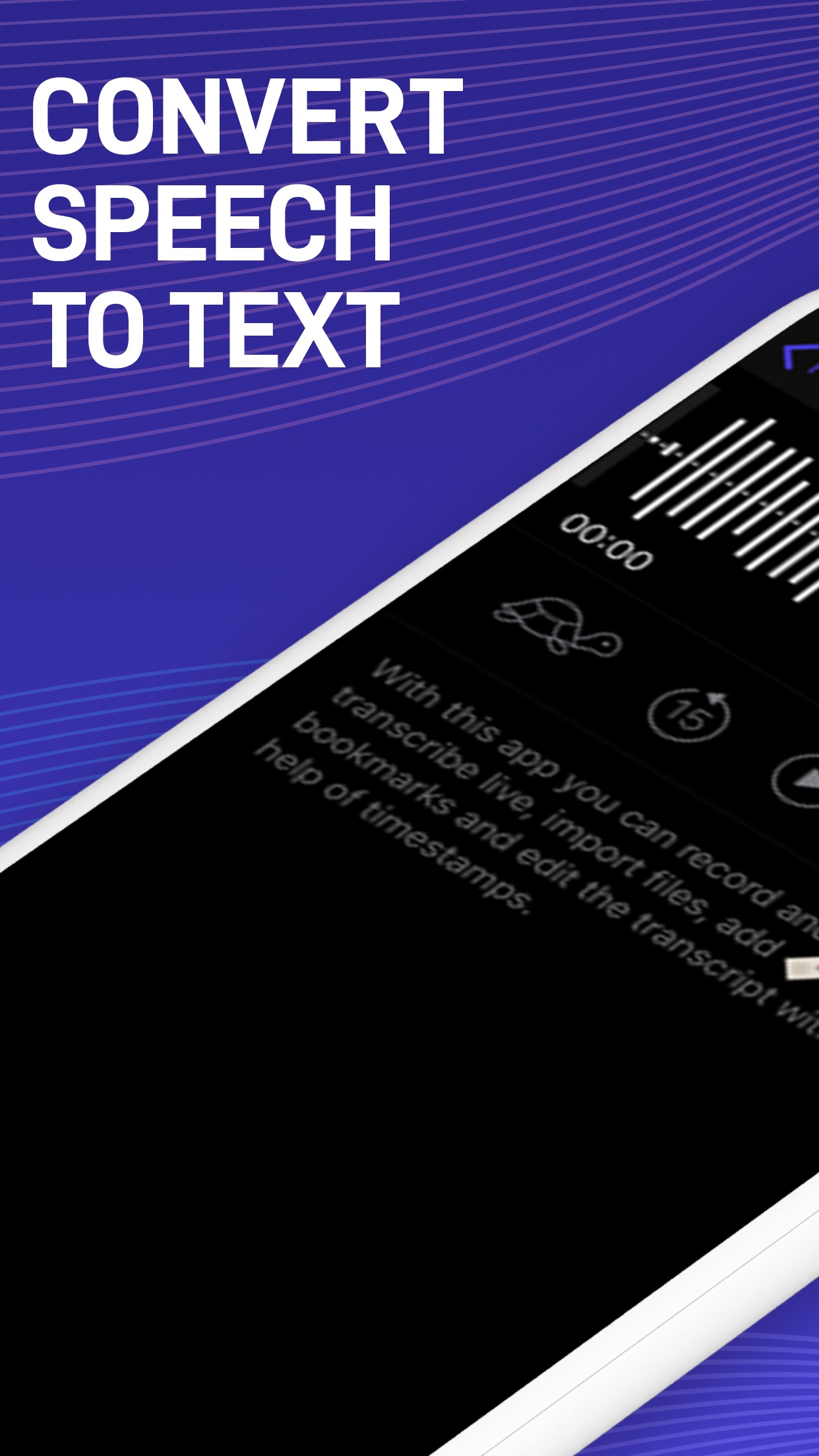 Screenshot do app Ada Dictation - Speech to Text