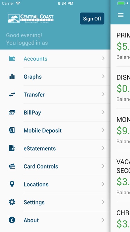 Central Coast FCU Mobile App