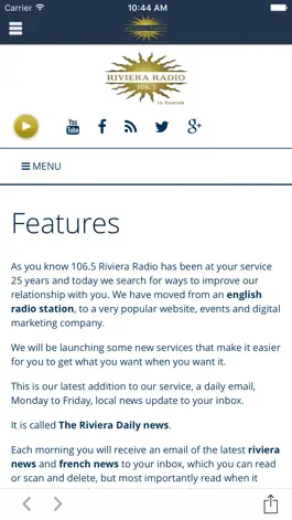 Game screenshot Riviera Radio News apk