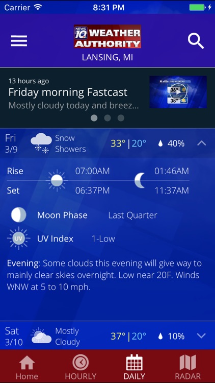 WILX News 10 Weather Authority screenshot-3