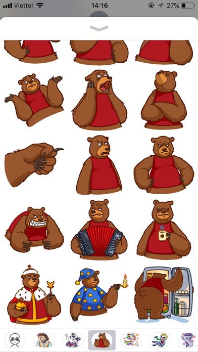 Cute Bear Pun Funny Stickers screenshot 3