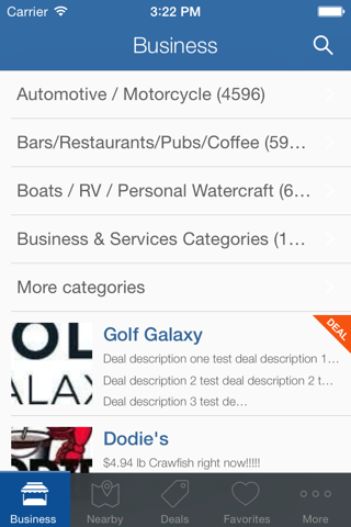 Screenshot of Consumr App