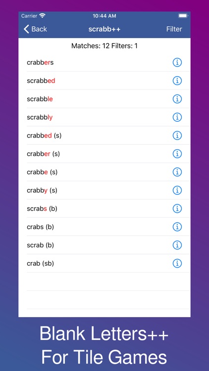 Anagram Solver - Crosswords screenshot-5