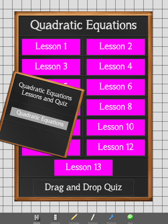 Screenshot #5 pour Quadratic Equations Maths