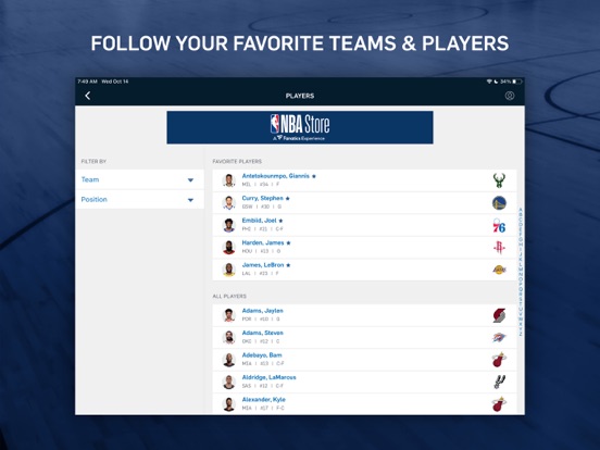 iPad Image of NBA: Live Games & Scores