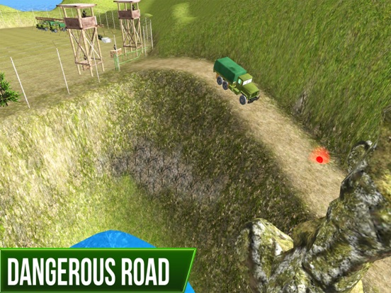 Military big truck driving 3Dのおすすめ画像3