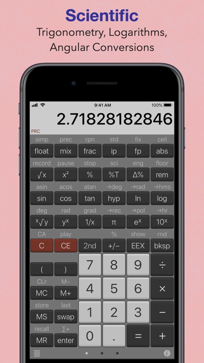 NeoCal Scientific Calculator