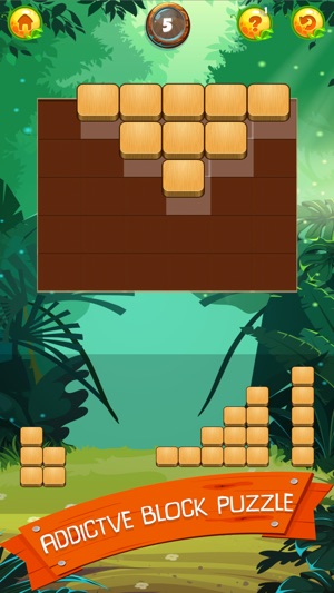 Wood Block Jungle: Puzzle Game