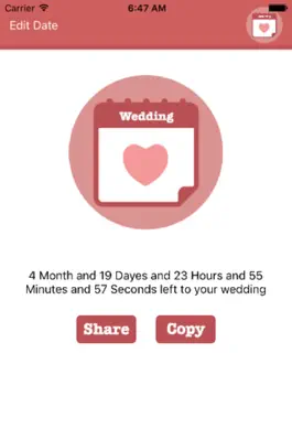 Game screenshot Wedding Countdown - New hack