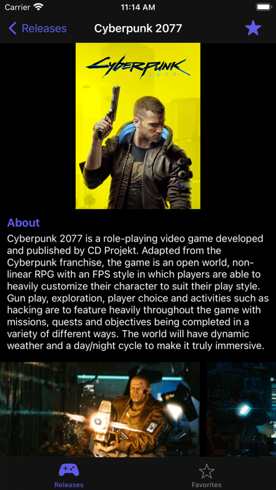 Screenshot #2 pour Games Release Tracker Calendar