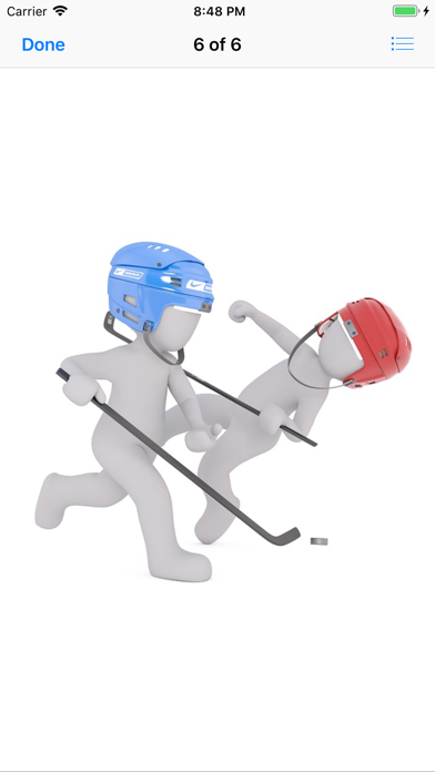 Human Hockey Player Stickers screenshot 2