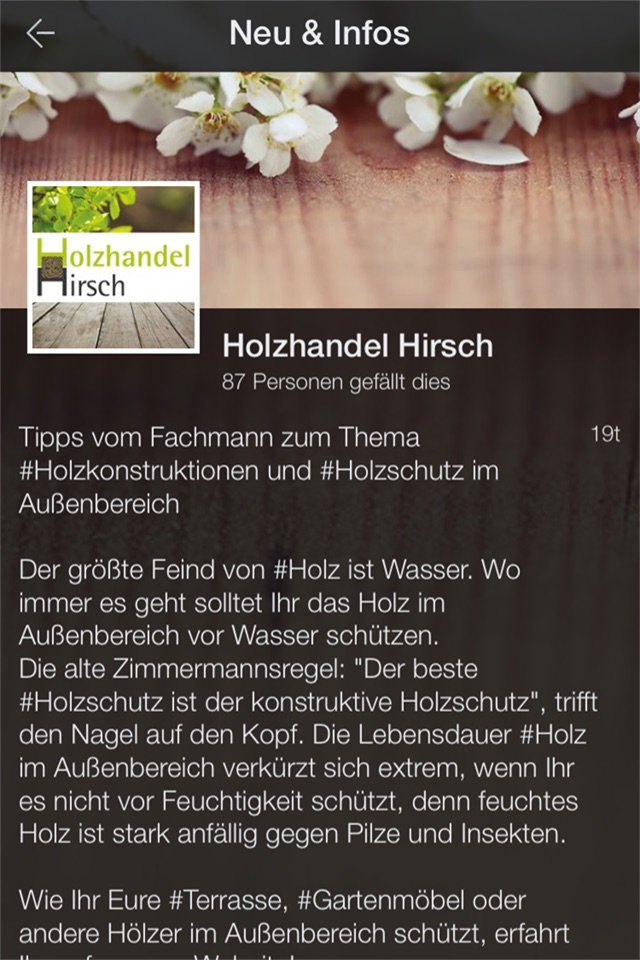 Holz Hirsch screenshot 2
