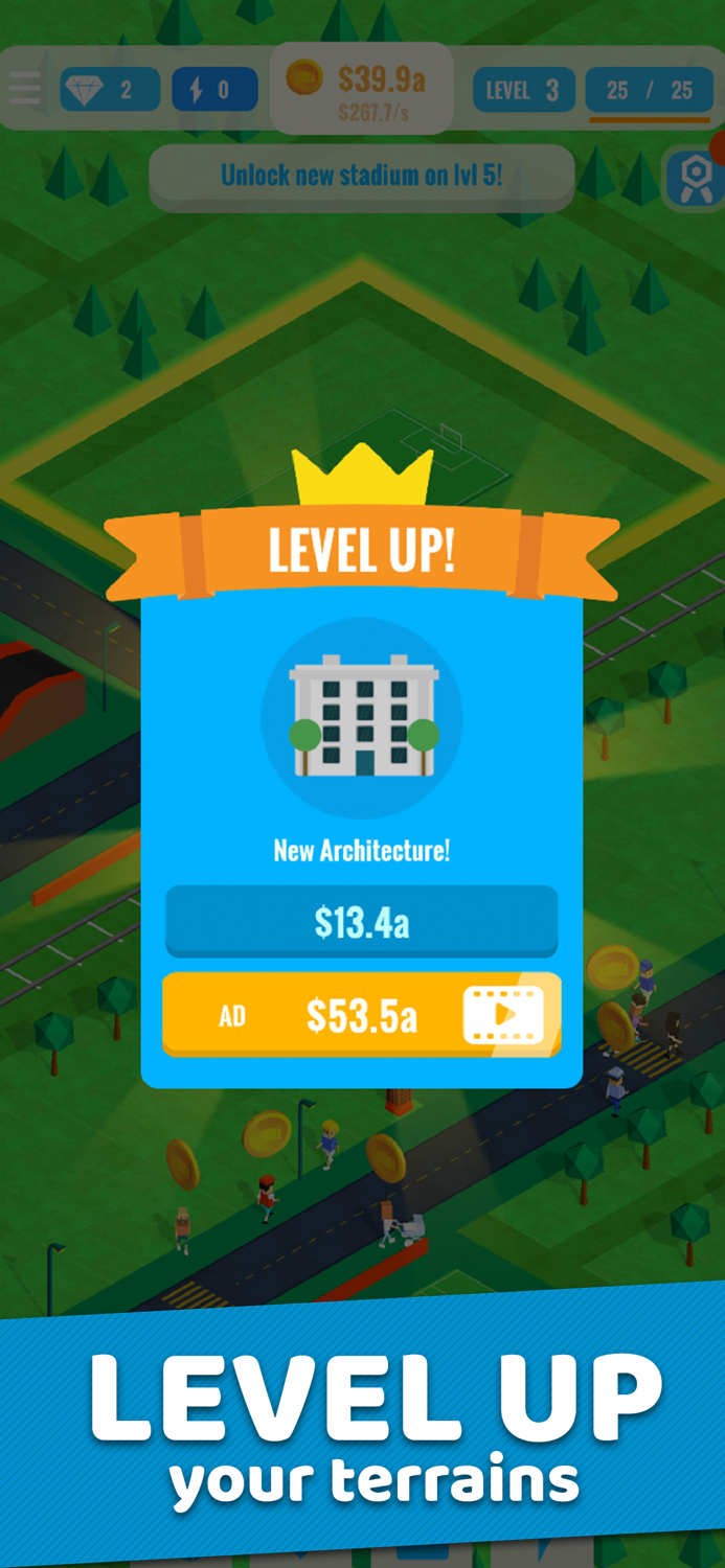 Idle Stadium Builder