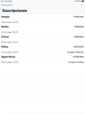 Subscriber - Payments control screenshot 2