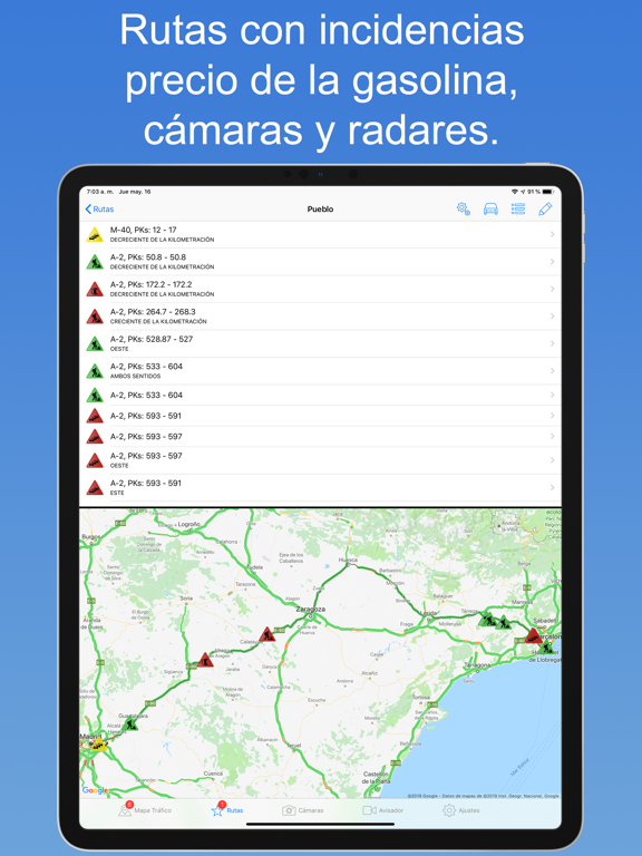 Radares NO Pro: Detector radar iPad Capturas de pantalla