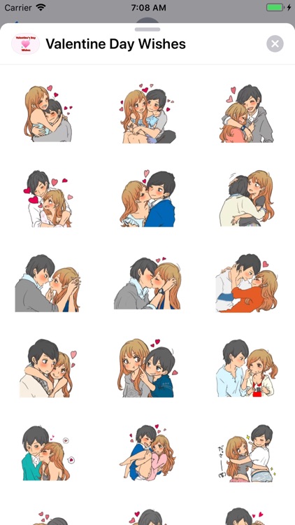 Valentine Day Wishes Stickers