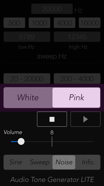 Audio Tone Generator Lite screenshot-4