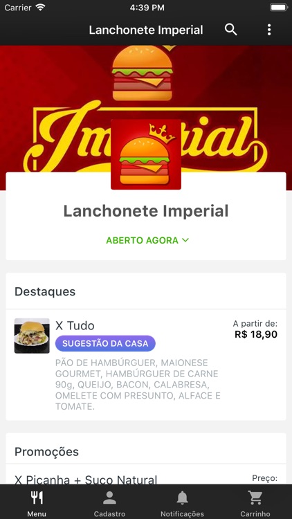 Lanchonete Imperial Delivery