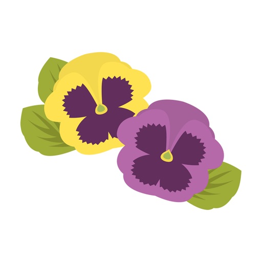 Sticker pansy