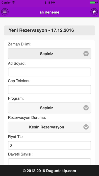 How to cancel & delete Düğün Takip Rezervasyon from iphone & ipad 3