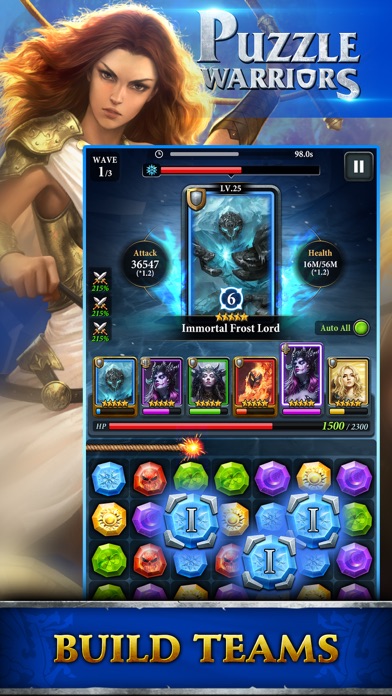 Puzzle Warriors RPG Hack screenshot 7 - game app interface