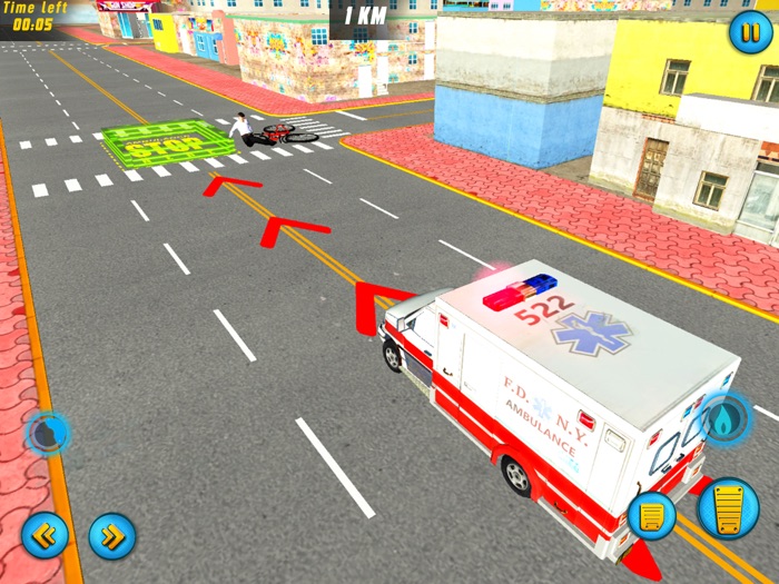 911 구급차 구출 운전