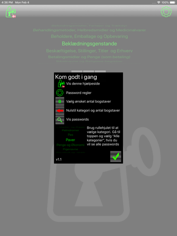 PassGen password generator DK - náhled
