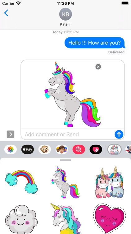 Unicorn Sweet Stickers Pack