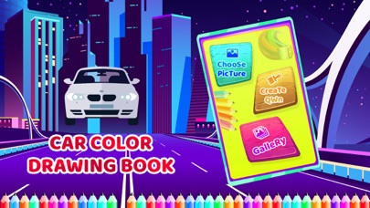 Car Colour Drawing Book screenshot 2