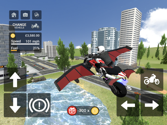 Flying Motorbike Simulator screenshot 4