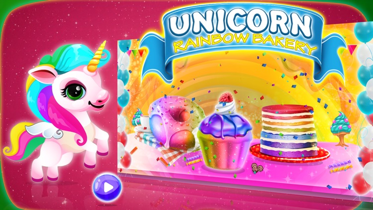 Unicorn Rainbow Bakery Shop