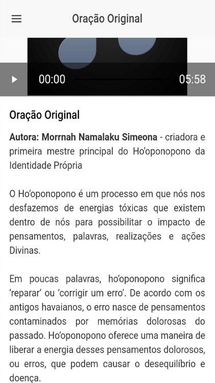 Hooponopono - Oração Original