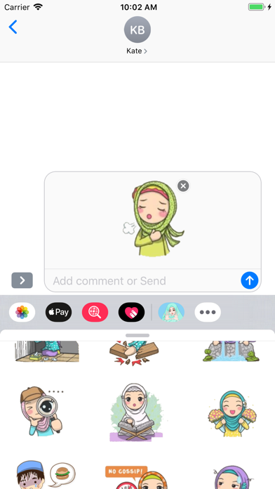 Hijab Women Expressions Emojis screenshot 2