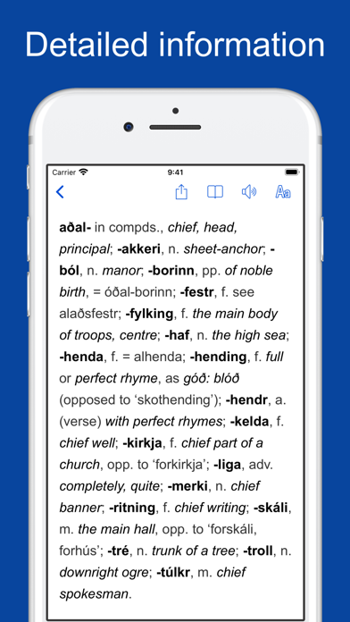Screenshot #2 pour Old Icelandic Dictionary